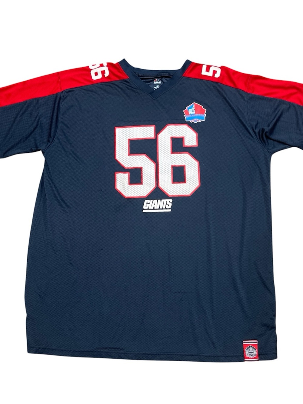 NFL New York Giants Lawrence Taylor #56 2XL Blue Short Sleeve Jersey